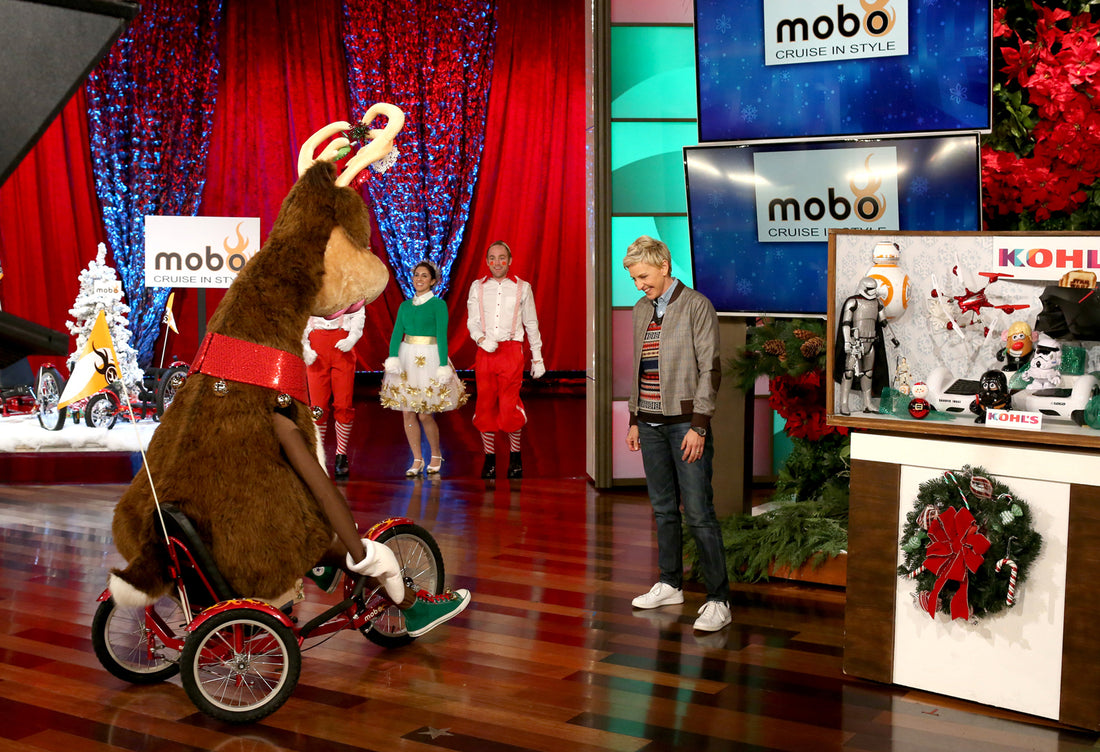 Ellen Rings in the Holiday Season with Mobo Cruisers!