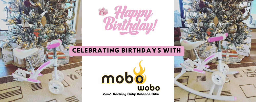 Cruisin' into Birthday Joy: Shelbigus and the Mobo Wobo 2-In-1 Rocking Baby Balance Bike!